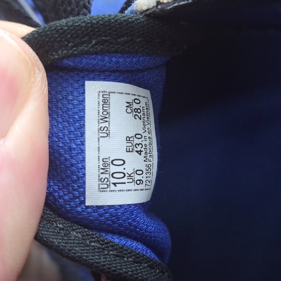 Vans Era Romantic white roses floral royal blue lace-up casual summer sneakers - Picture 7 of 7